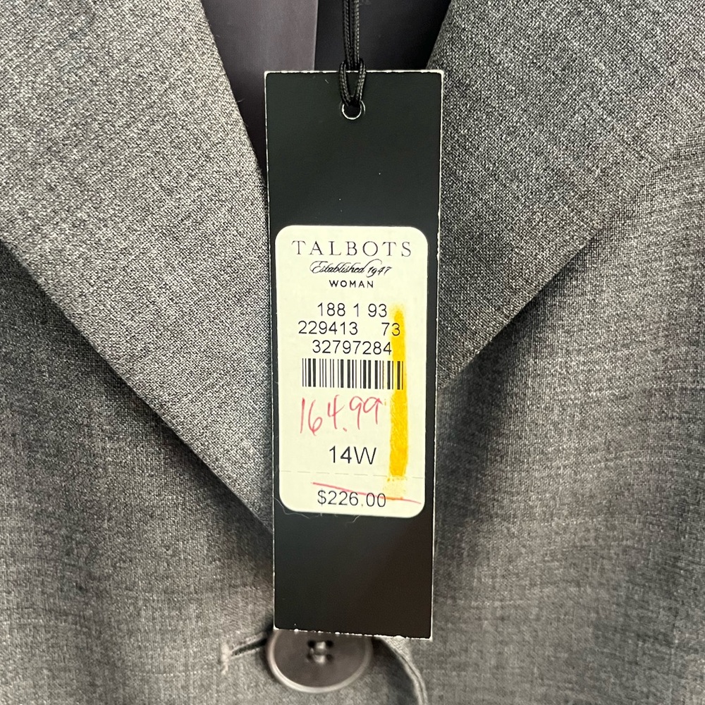Vintage NWT Talbots Kate Fit Wool-Blend Jacket - Picture 7 of 7